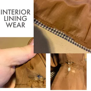 Vintage 1980'S Jh Collectibles Brown, Tan & Blue Plaid Wool Blend Skirt Set (8) thumbnail 11