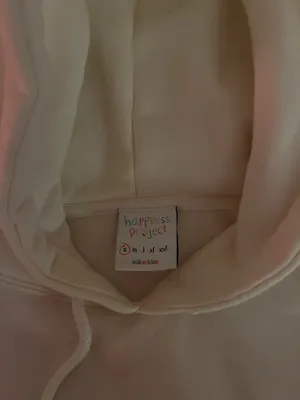 Happiness Project Hoodie White thumbnail 5