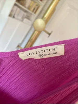 Lovestitch Maroon Gauze Maxi Dress Boho Beach Vaca Resort Lounge Travel Luxury S thumbnail 6