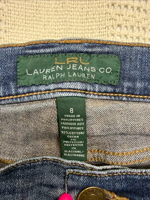 Ralph Lauren Straight Leg Jeans in Dark Blue Wash thumbnail 9