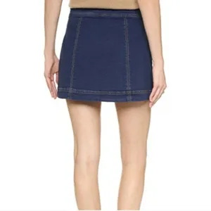 Free People Denim button down mini skirt size 4 thumbnail 2