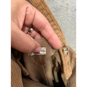 Faherty Brown Corduroy‎ Jumpsuit Overalls Straight Leg Utility Casual Small thumbnail 4