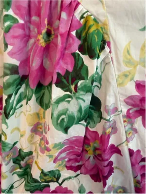 Entro Floral Print Cap Sleeve Midi Dress Size S thumbnail 4