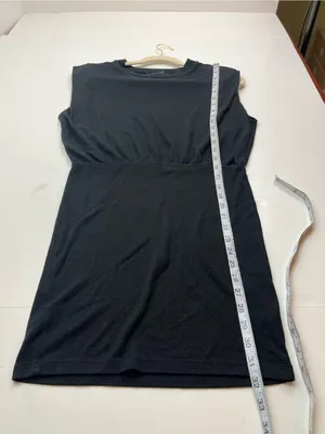 All Saints Mika LS Mini Tank Dress Sleek Black Sleeveless Sheath Womens US‎ 2 thumbnail 9