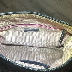 Dooney Bourke Canvas Monogram Y2K Gray / Black Shoulder Bag thumbnail 6