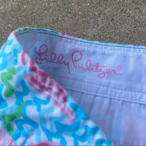 Lilly Pulitzer Lobstah Roll Callahan Shorts Womens 0 Green Pink White thumbnail 4