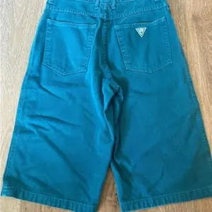 Vintage 90s Guess Shorts Size 16/28 Green‎ Denim Green Triangle Georges Marciano thumbnail 2
