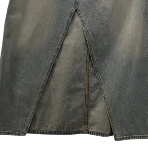 American Eagle‎ Maxi Jean Skirt Blue 20 thumbnail 5