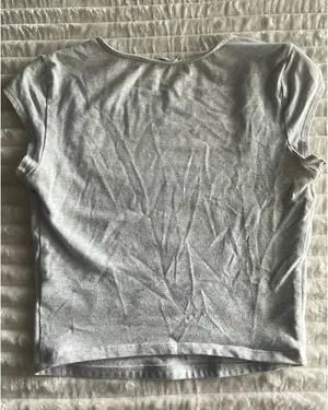 Garage Grey Crop Square-neck top thumbnail 2