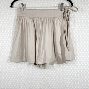 Madewell MWL Tan‎ Cream Flex Wrap Skort thumbnail 2