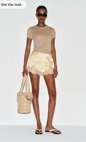 Reformation silk shorts  thumbnail 1