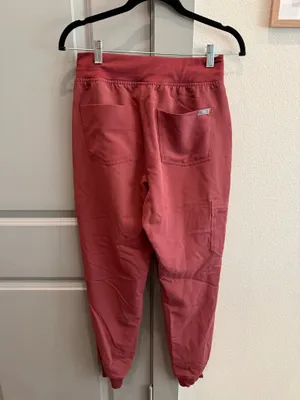 FIGS High-Waisted Zamora Pants Cherry Red thumbnail 2