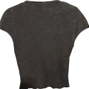 Hm Gray black square neck short sleeve Top size medium thumbnail 3