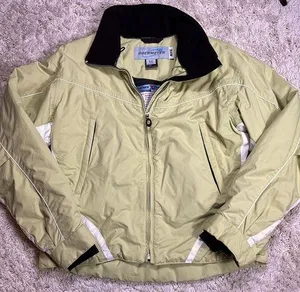 Obermeyer Women's Ski Jacket, Pale Green/White, Size 10 thumbnail 1