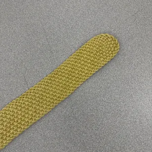 Lauren Ralph Lauren Belt Womens OS Gold Woven Braided Brass Buckle Preppy Boho thumbnail 6