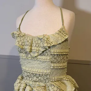 Cider Lace Ruffle Detail Asymmetric Mini Dress thumbnail 5