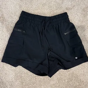 Layer8 Black Athletic Shorts With Pockets thumbnail 1