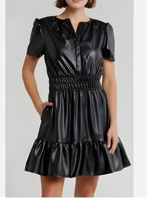 Vigoss ladies Faux Leather dress thumbnail 1