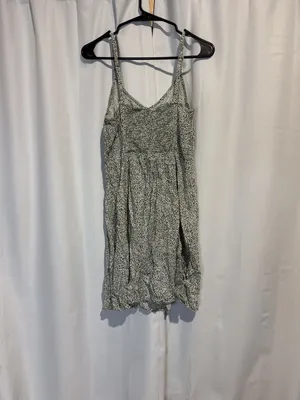 Gap Green and White Polka Dot Cami Button Front Mini Dress Size M thumbnail 2