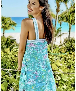 Lilly Pulitzer Ryder Romper Green Sunshine City Size 00 Beauty! thumbnail 8