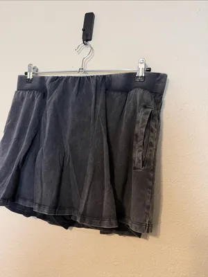 Free People FP Movement Hot Shot Skort Set In Washed black Size XL‎ thumbnail 6