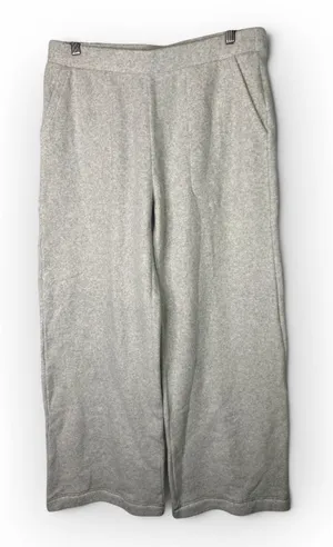 Haven Well Within Cozy Heather Gray Fleece Wide Leg Lounge Pants Sweatpants L thumbnail 1