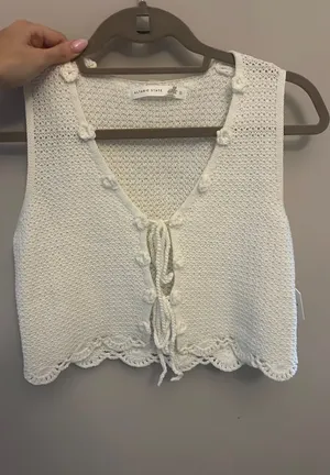 Altar'd State Ivory knit shirt thumbnail 1