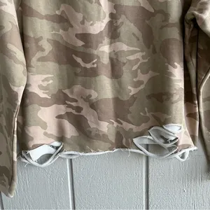 Generation Love Karly Camouflage Peace Cotton‎ Pullover Sweatshirt Green Camo S thumbnail 7