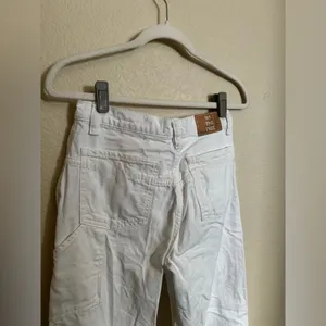 Free People‎ We The Free Tinsley Baggy High Rise Jean Size 26 in Optic White thumbnail 7