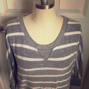 NY & Co Striped Sweatshirt thumbnail 1