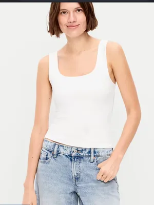 Old Navy hug double layer tank top tall thumbnail 1