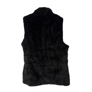 Women's Calvin Klein Quilted Faux Fur Vest, Black, Size S‎ thumbnail 3