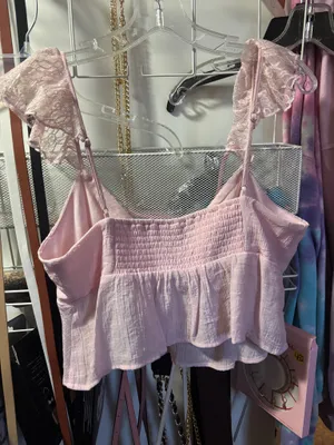 PacSun Pink Babydoll Top thumbnail 5