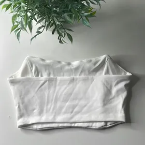 White silky bandeau pullover tank top. Size small. thumbnail 5