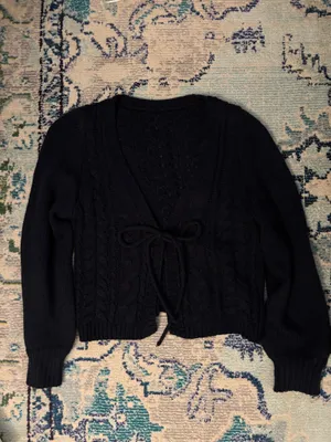 Navy Cardigan Black thumbnail 2