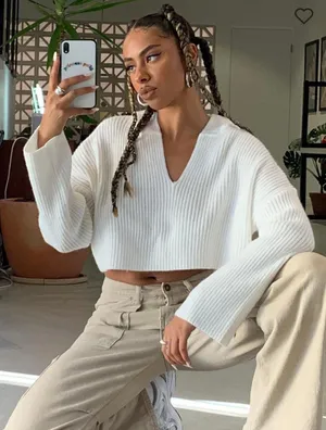 Princess Polly Benson Cropped Sweater thumbnail 1