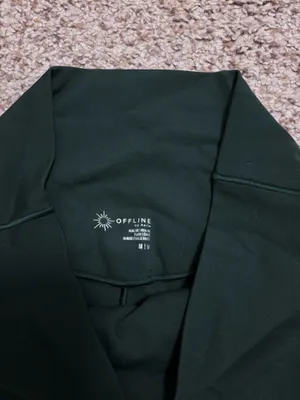 Green Aerie Flare Leggings Crossover thumbnail 3