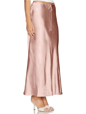 Amazon Skrtimory Satin Silk Maxi Skirt – Blush Pink | NWT thumbnail 2