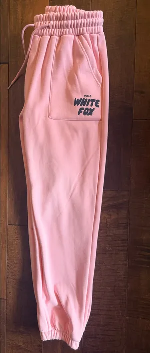 White Fox Boutique Vol. 3 Pink Jogger Sweatpants Size S thumbnail 5