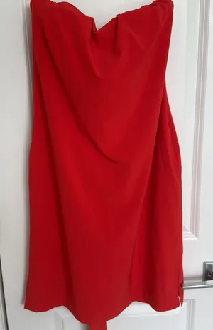 Athleta Red Strapless Dress thumbnail 1