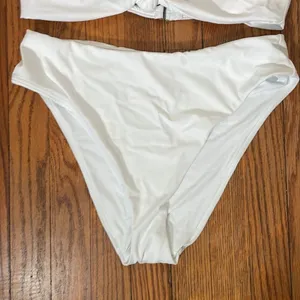 Andie bikini Set‎ Santorini Top 90s High Waisted Bottom White size L NWT/NWOT thumbnail 8