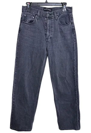 Denim Forum The '90s Iggy Lo-Rise Baggy Jeans in Washed Black Size 26 thumbnail 1