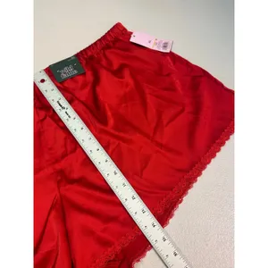 Wild Fable Red Satin Boxer Shorts Lace Trim Sleepwear XXL‎ NWT thumbnail 4