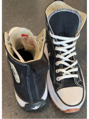 CONVERSE Run Star Hike High Top Sneakers Unisex 7 Black White Platform thumbnail 4
