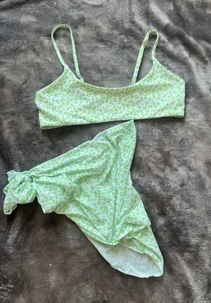 Shein Bikini and Wrap Skirt thumbnail 1