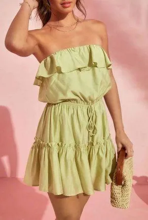 VICI | Sandy Afternoons Strapless Romper thumbnail 1