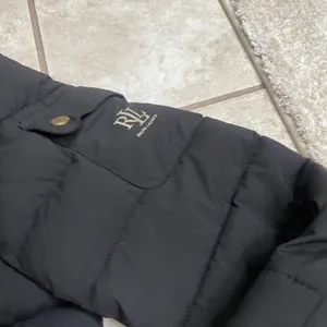 Lauren Ralph Lauren Womens Black Quilted Puffer Jacket BLACK LABEL Hood Size M thumbnail 3