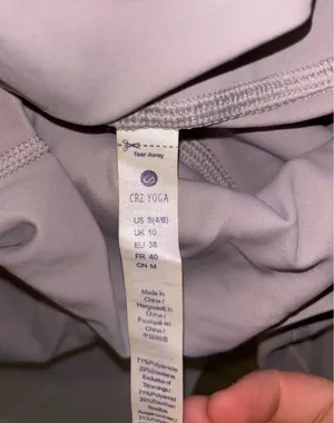 CRZ Yoga Women’s light grey leggings thumbnail 2
