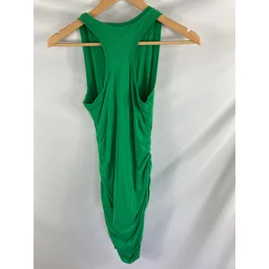 Babaton Green Racerback Bodycon Ruched Side Dress Size XS thumbnail 3