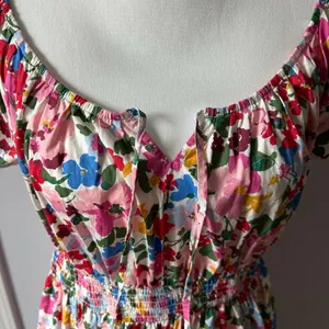 J. Crew Regenerative Cotton Blend Floral Maxi Dress Milkmaid size M thumbnail 7